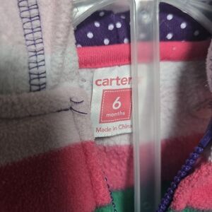 Carter's Striped Baby Hoodie. Warm and Stylish, Perfect For Any Occasion.